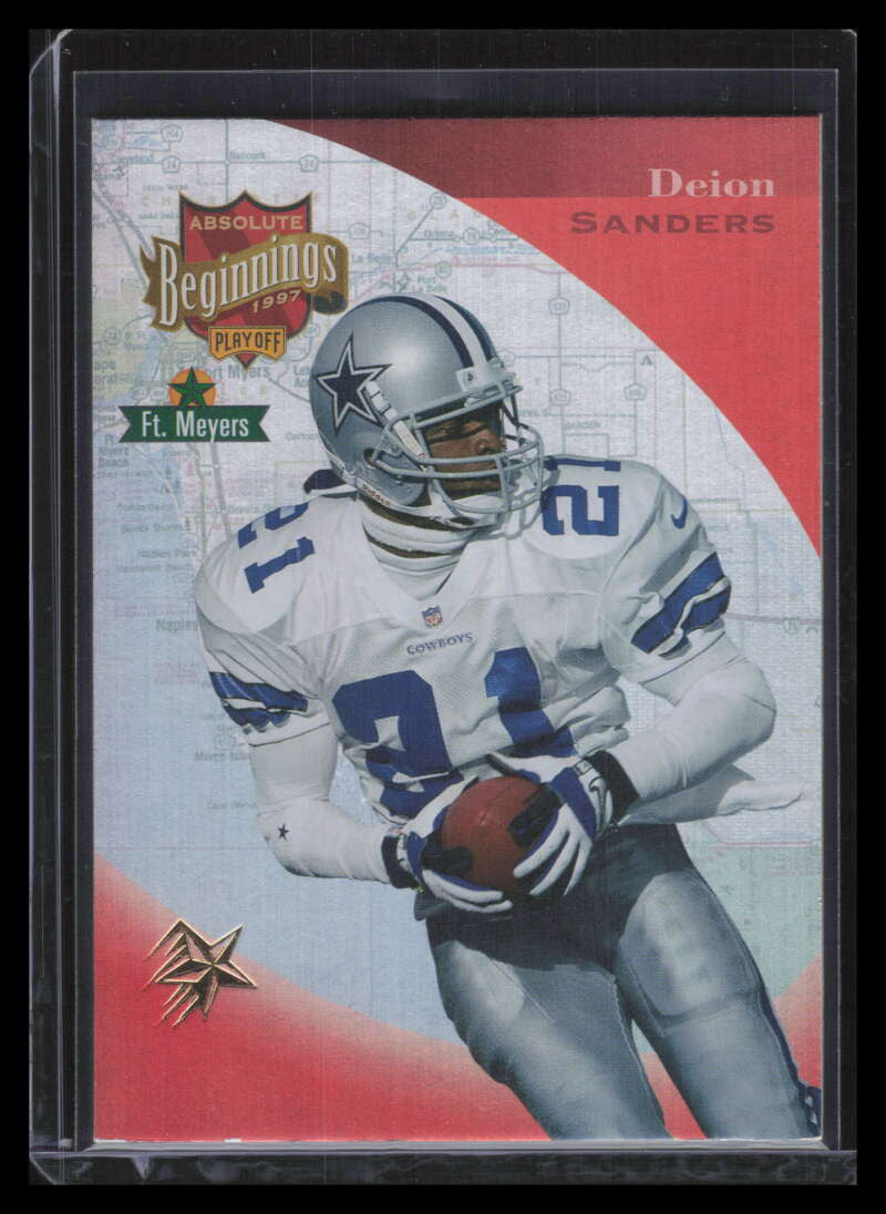 SOLD 132372 1997 Absolute Gold Redemption 180 Deion Sanders Gold Star