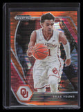 2021-22 Panini Prizm Draft Picks Prizms Orange Pulsar 78 Trae Young 28/49