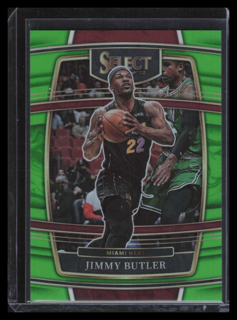 2021-22 Select Prizms Neon Green Refractor 97 Jimmy Butler 25/75