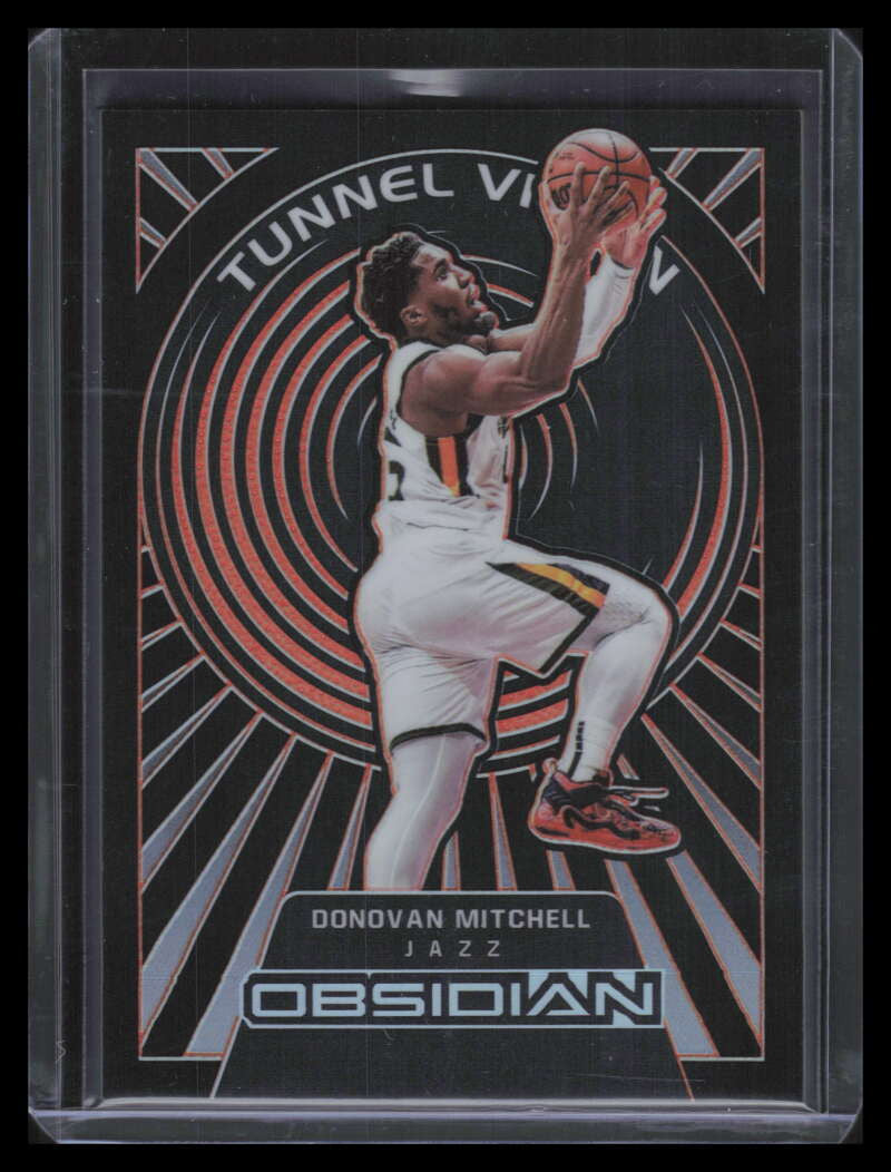 2021-22 Panini Obsidian Tunnel Vision Electric Orange 20 Donovan Mitchell 29/35