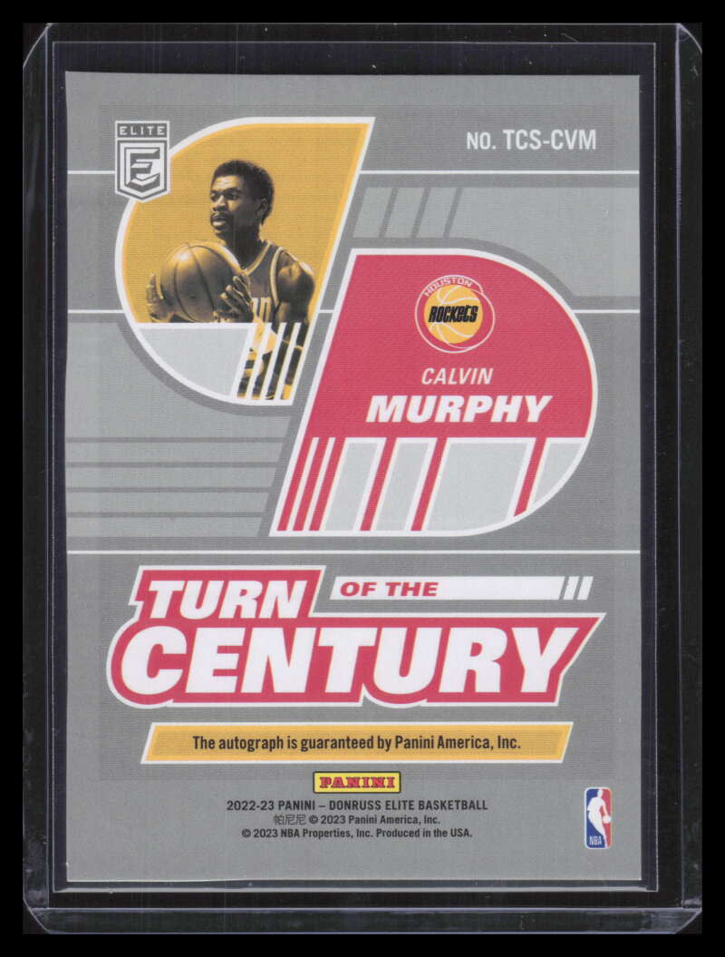 2022-23 Elite Turn of the Century Signatures 20 Calvin Murphy Auto