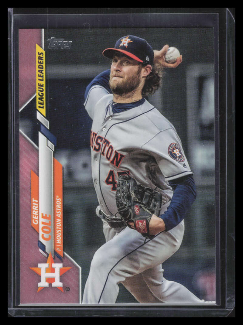 2020 Topps Mother's Day Pink 2 Gerrit Cole LL 38/50 League Leaders