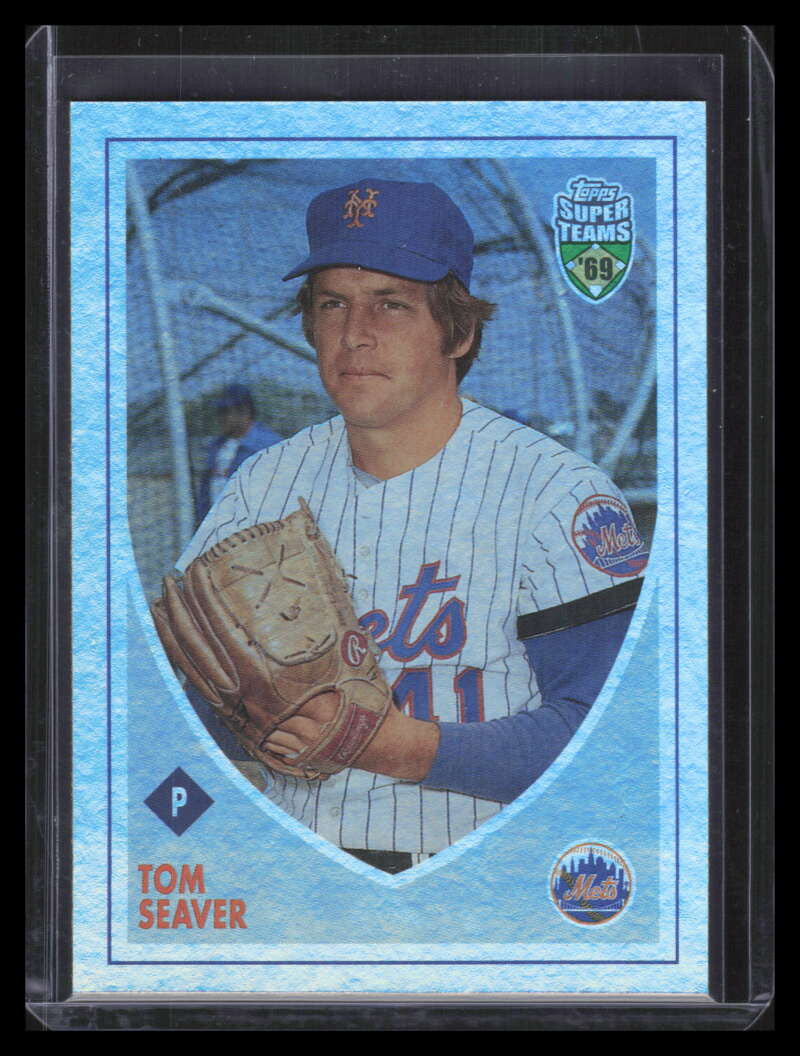 2002 Topps Super Teams Retrofractor 96 Tom Seaver 434/1969