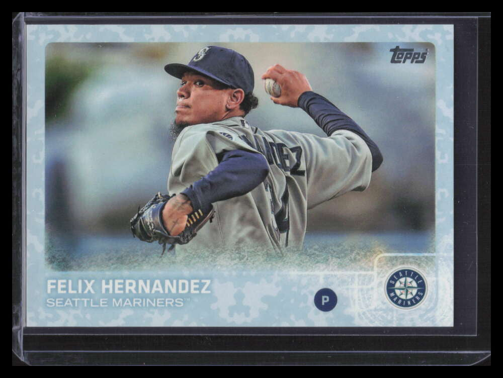 2015 Topps Snow Camo 325 Felix Hernandez 50/99