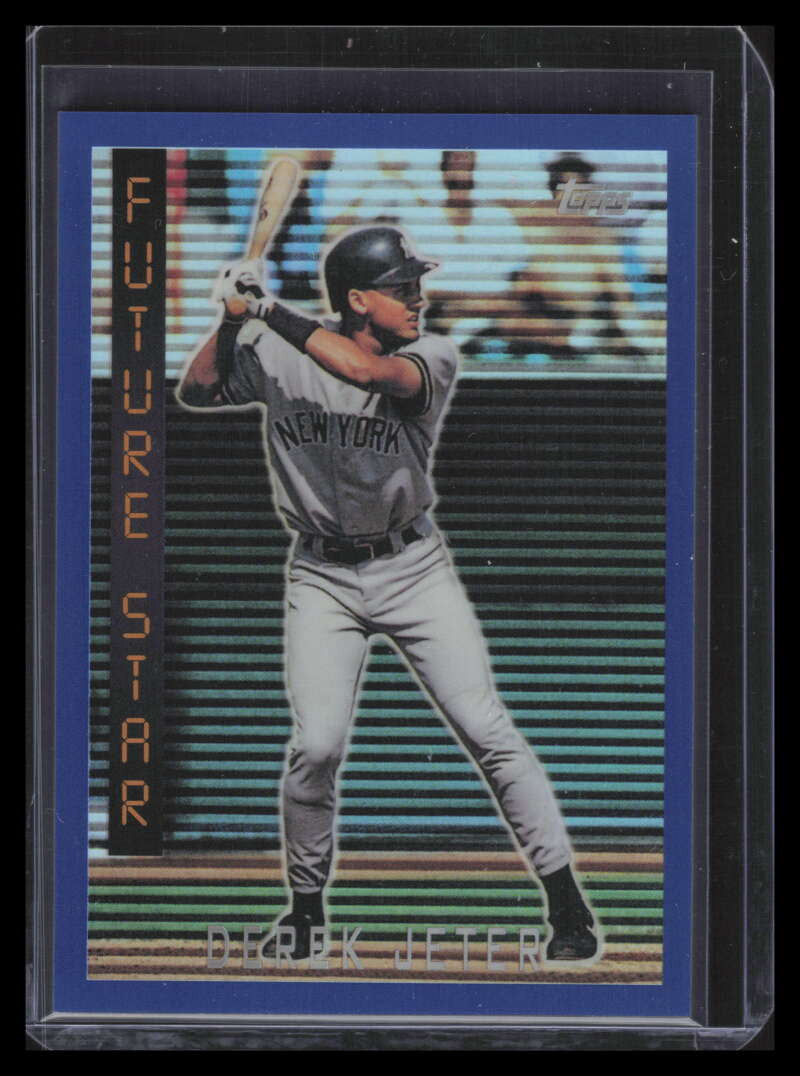 2020 Topps Now Chrome Derek Jeter Career Retrospective Blue Refractor dj3 1995