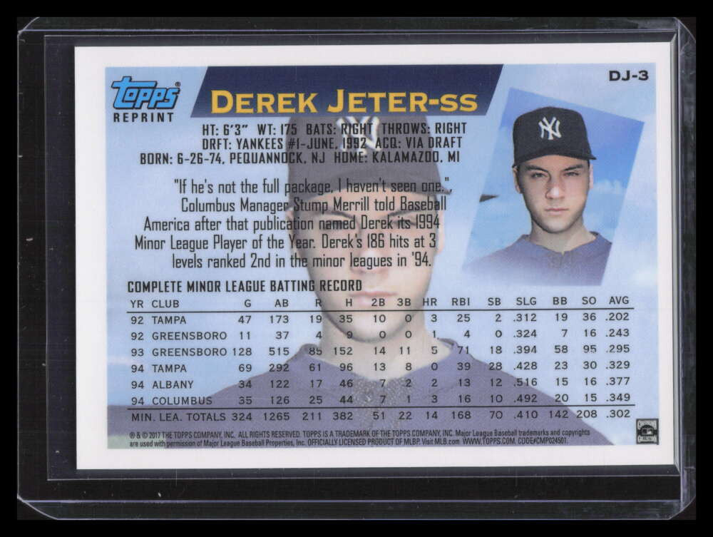 2020 Topps Now Chrome Derek Jeter Career Retrospective Blue Refractor dj3 1995