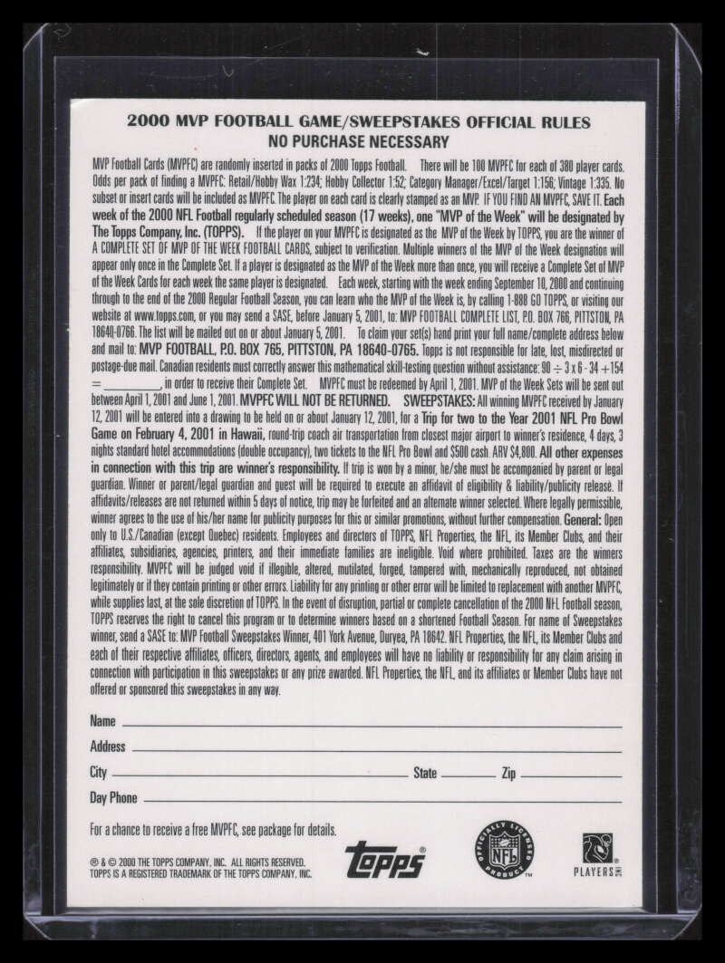 2000 Topps MVP Promotion 272 Moses Moreno /100