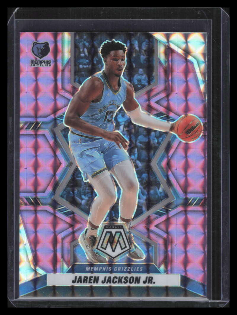 2021-22 Panini Mosaic Mosaic Purple Refractor 148 Jaren Jackson Jr. 22/49