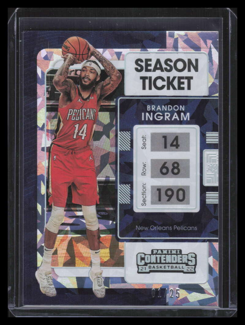 2021-22 Panini Contenders Cracked Ice Ticket 45 Brandon Ingram 1/25