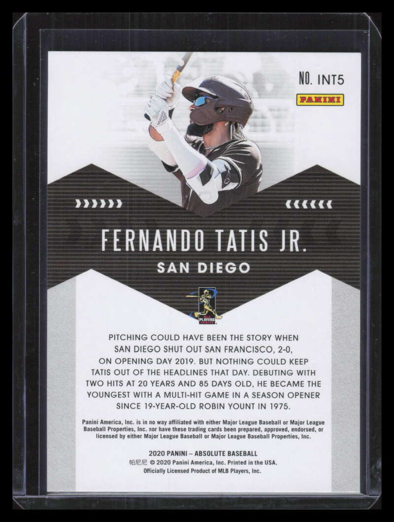 2020 Absolute Introductions Spectrum Silver 5 Fernando Tatis Jr. 31/99