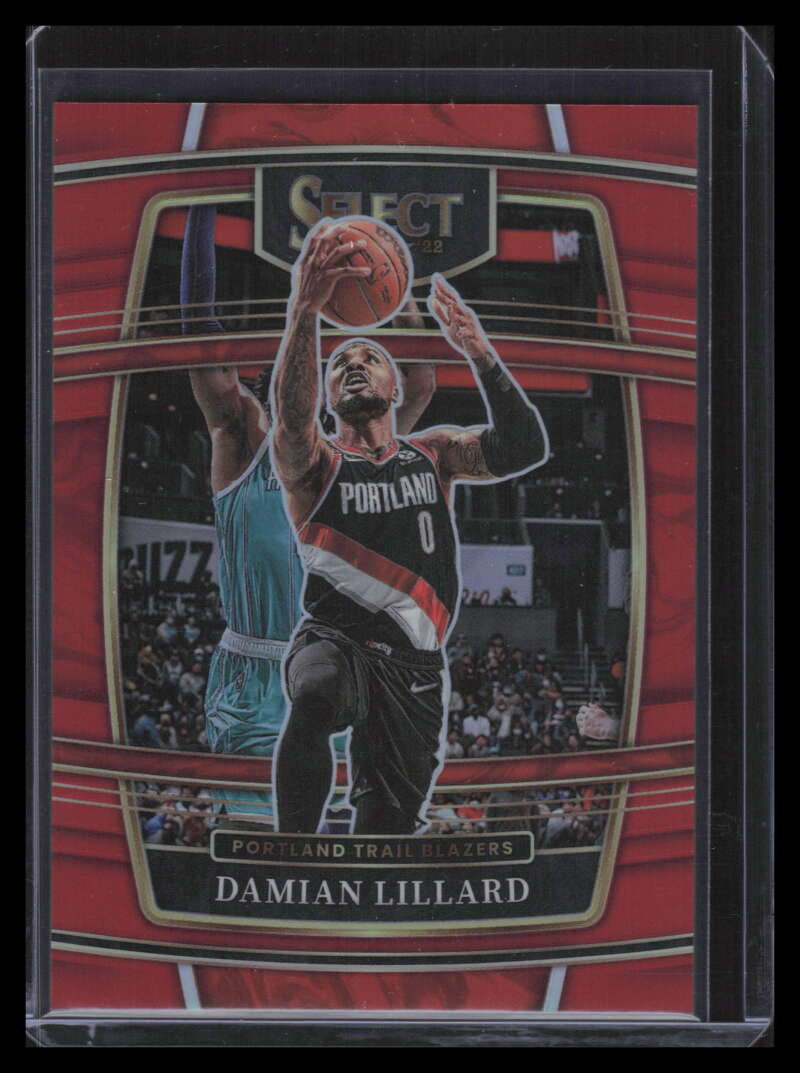 2021-22 Select Prizms Red Refractor 3 Damian Lillard 82/199