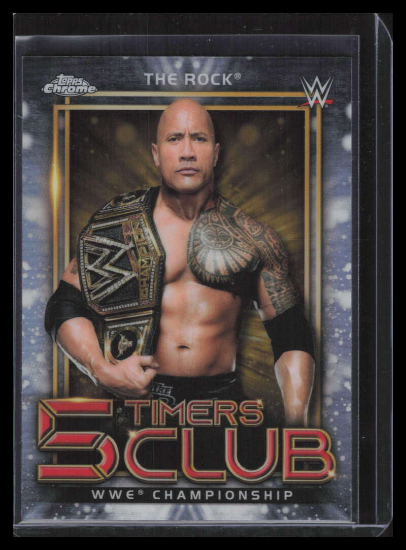2021 Topps Chrome WWE 5 Timers Club 5t17 The Rock