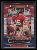 2021 Select Prizm Tri Color Refractor 36 Joe Montana 218/249 Concourse