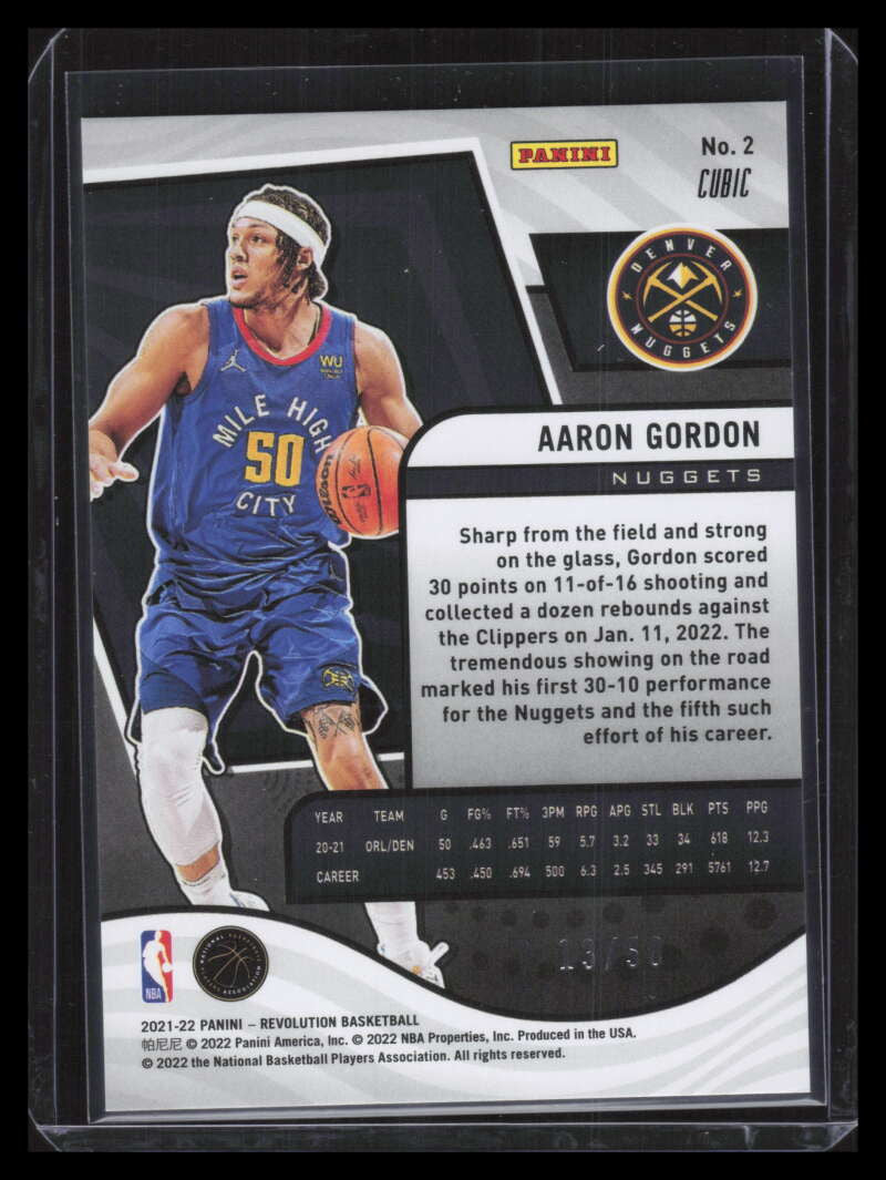 2021-22 Panini Revolution Cubic 2 Aaron Gordon 13/50