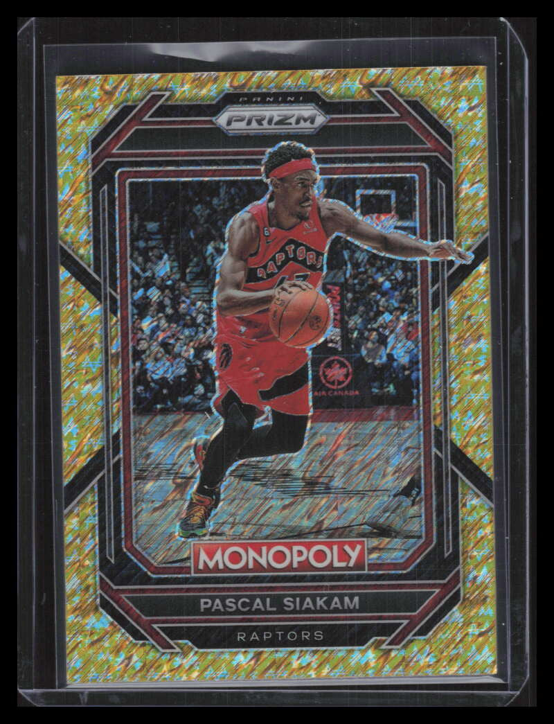 2022-23 Panini Prizm Monopoly Gold Money Shimmer 82 Pascal Siakam 199/500