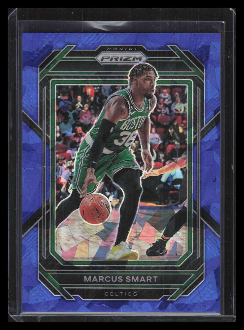 2022-23 Panini Prizm Prizms Blue Ice Refractor 3 Marcus Smart 89/125