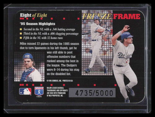 1996 Donruss Freeze Frame 8 Mike Piazza 4735/5000