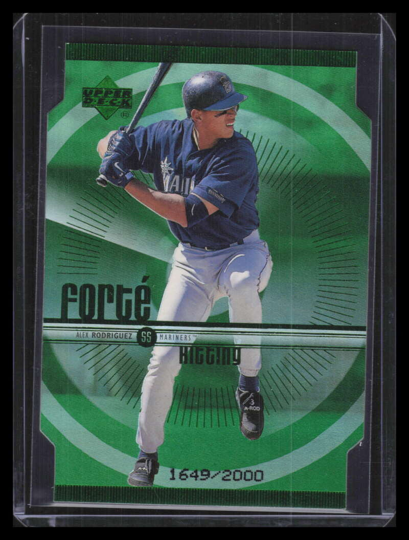 1999 Upper Deck Forte Double f25 Alex Rodriguez 1649/2000