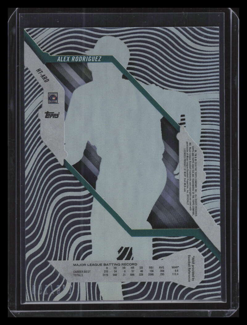 2018 Topps High Tek Blue HTARD Alex Rodriguez 149/150