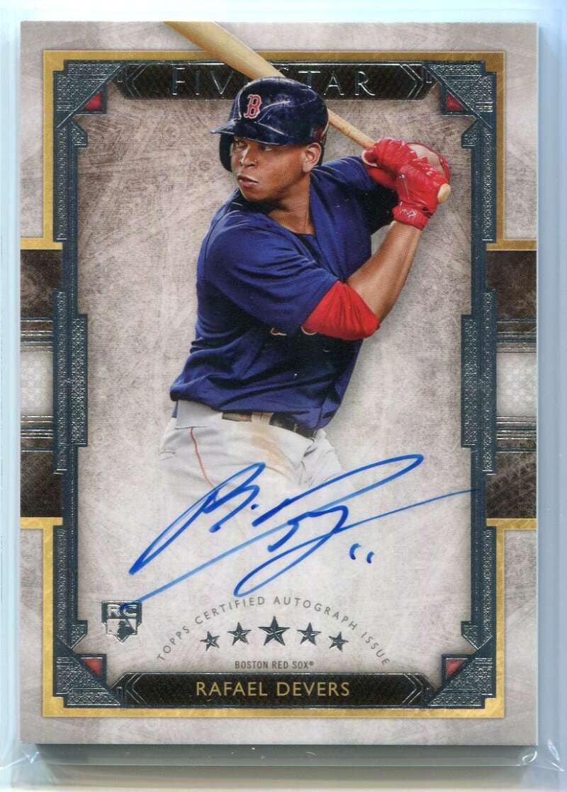DELETE 132805 2018 Topps Five Star Autographs FSARD Rafael Devers Rookie Auto