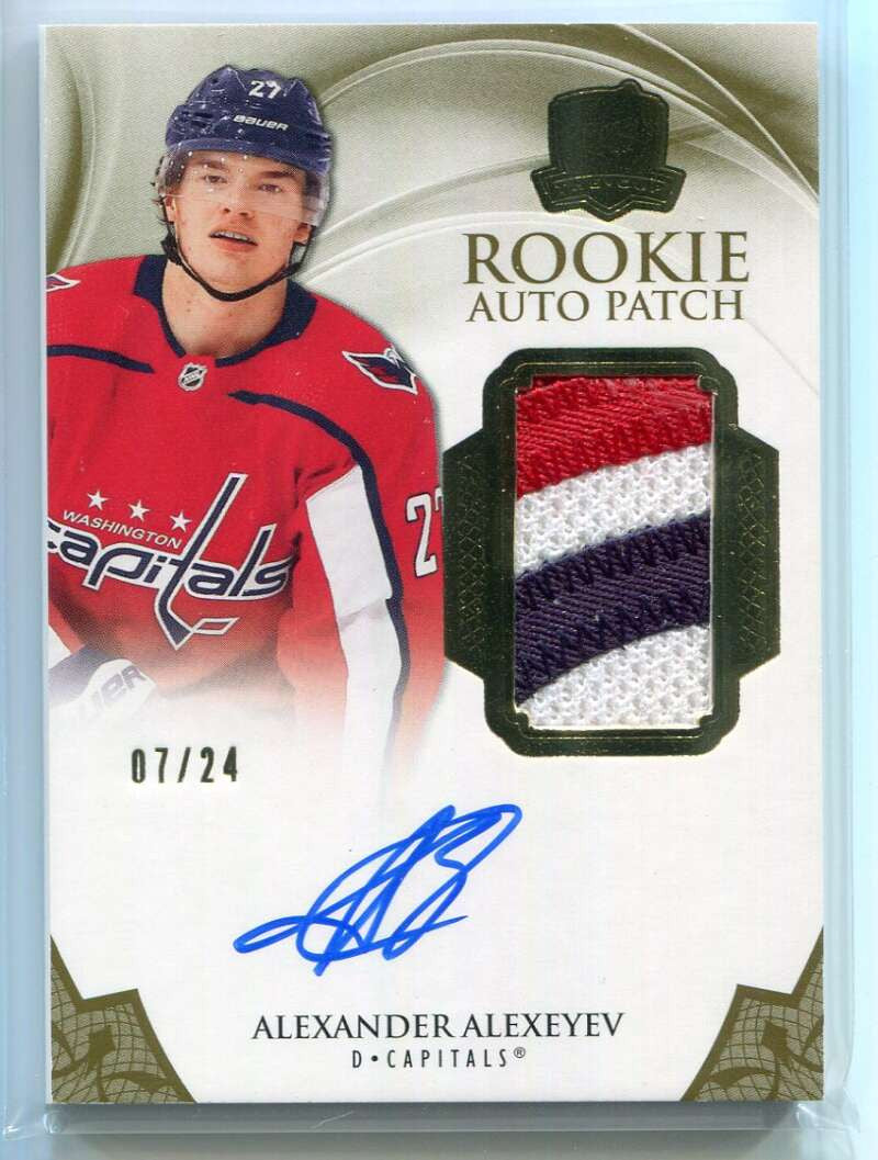 2020-21 The Cup Gold 113 Alexander Alexeyev Rookie Patch Auto 7/24