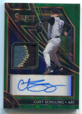 2020 Select Signature Materials Prizms Green 14 Curt Schilling Patch Auto 3/5