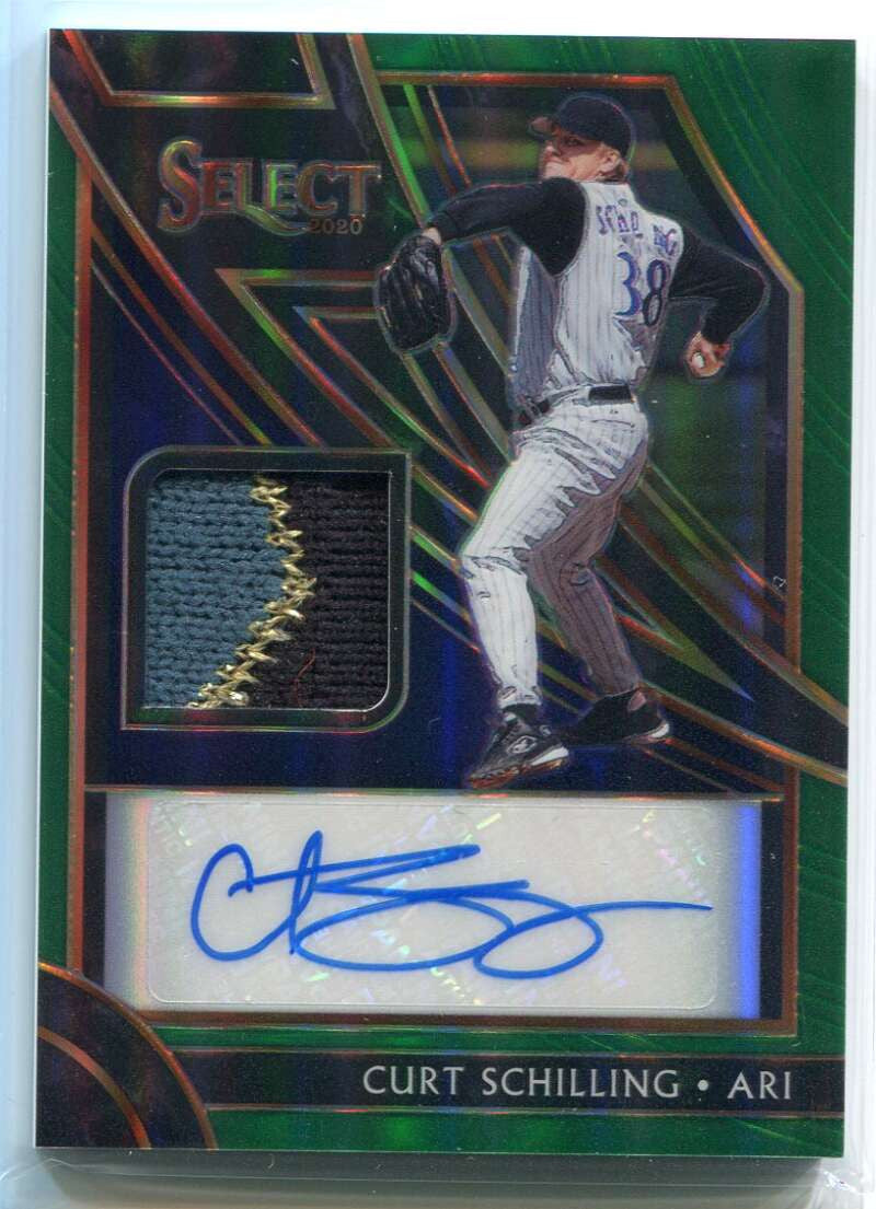 2020 Select Signature Materials Prizms Green 14 Curt Schilling Patch Auto 3/5