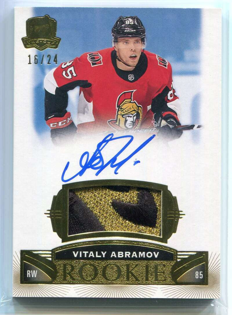2019-20 The Cup Gold 67 Vitaly Abramov Rookie Patch Auto 16/24