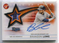 2022 Topps Pristine Slice Star Autograph Refractor Brandon Lowe Patch Auto 9/25