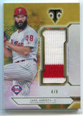 2018 Topps Triple Threads Unity Jumbo Relics Gold srja3 Jake Arrieta Patch 4/9