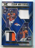 2022 Panini XR Team Materials Blue 25 Sutton Russell Wilson Dual Patch 18/25