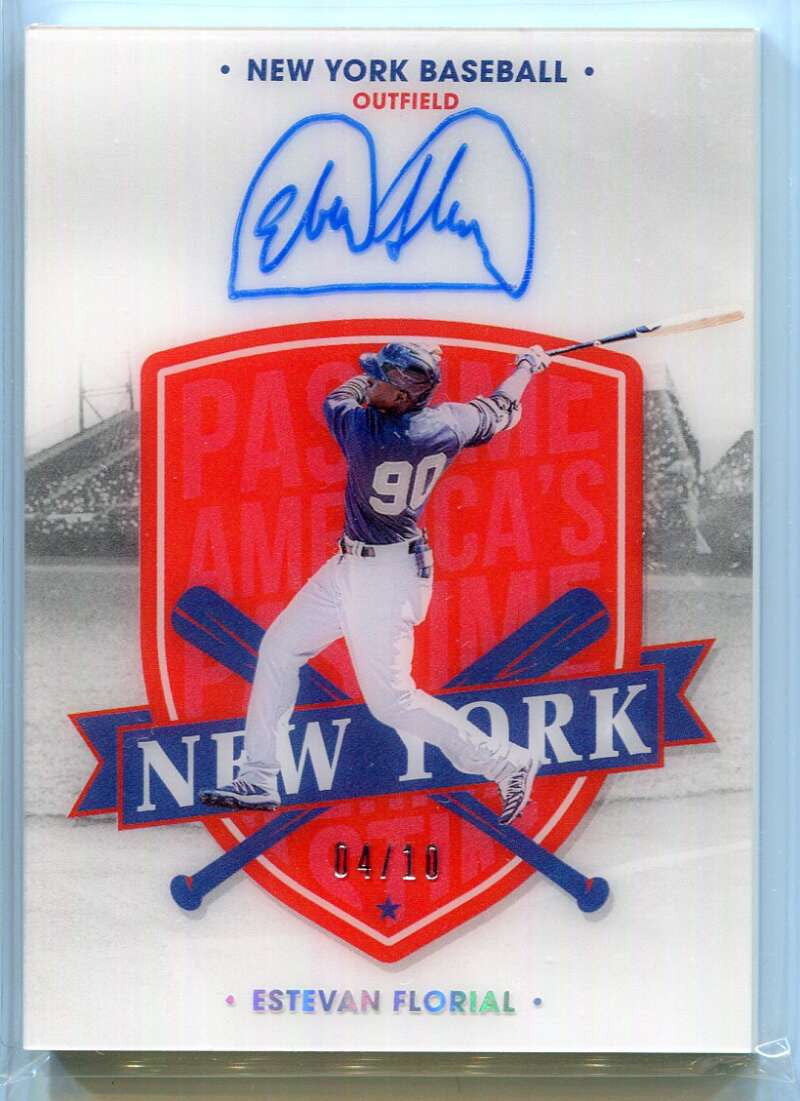 DELETE 132902 2021 Panini America's Pastime Autographs Silver Estevan Florial Rookie Auto 4/10