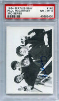 DELETE 133213 1964 Topps The Beatles Black and White 140 Paul McCartney 3rd Series PSA 8 NM-MT