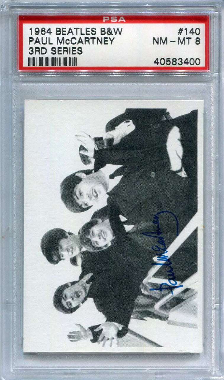 DELETE 133213 1964 Topps The Beatles Black and White 140 Paul McCartney 3rd Series PSA 8 NM-MT