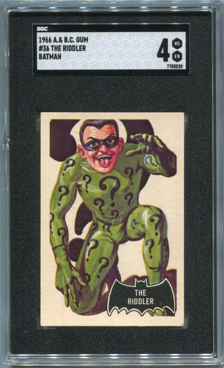 SOLD 133220 1966 A&amp;BC Batman Black Bat 36 The Riddler SGC 4 VG-EX