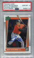 2021 Donruss Optic Rated Prospects 16 Adley Rutschman Rookie PSA/DNA 10 Auto