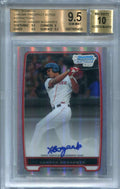 2012 Bowman Chrome Refractor Xander Bogaerts Rookie Auto 10/500 BGS 9.5 10