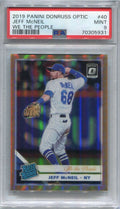2019 Donruss Optic We The People Refractor 40 Jeff McNeil Rookie 75/76 PSA 9