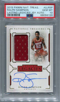 SOLD 133357 2015-16 National Treasures Lasting Legacies Ralph Sampson Jersey Auto /49 PSA 10