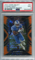 2020 Select Prizm Neon Orange Pulsar 251 D'Andre Swift Rookei 2/7 PSA 9 MINT