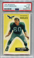 1955 Bowman 158 Chuck Bednarik PSA 8 OC NM-MT