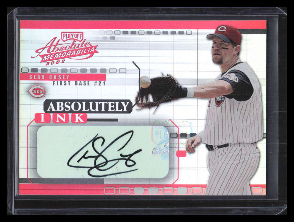 SOLD 133488 2002 Absolute Memorabilia Absolutely Ink ai50 Sean Casey Auto /125 SP