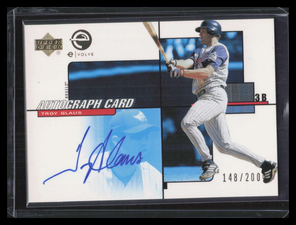2001 Upper Deck eVolve Autograph ESTG Troy Glaus Auto 148/200