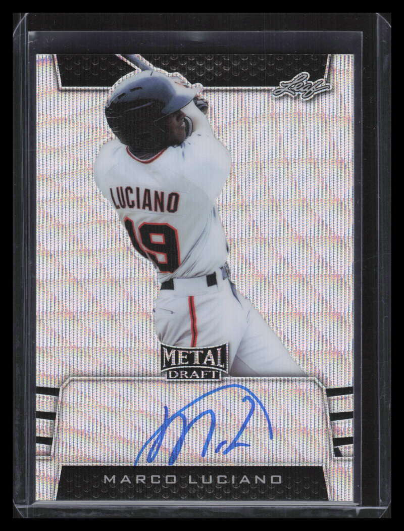 DELETE 133529 2019 Leaf Metal Draft Silver Wave baml1 Marco Luciano Rookie Auto 19/30