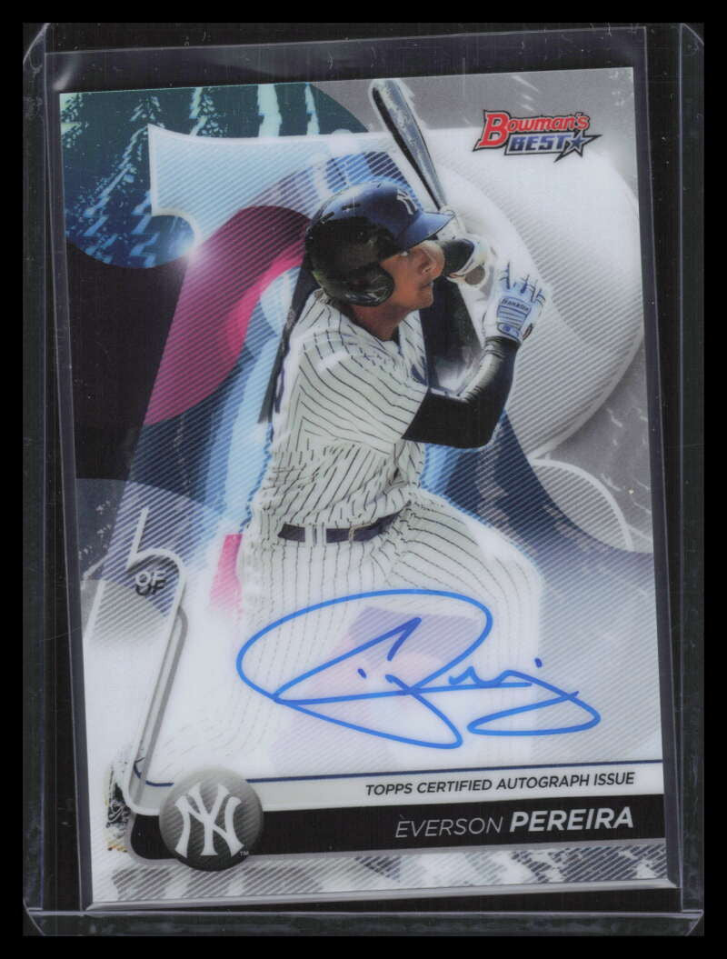 DELETE 133544 2020 Bowman's Best Best of '20 Autographs b20ep Everson Pereira Rookie Auto