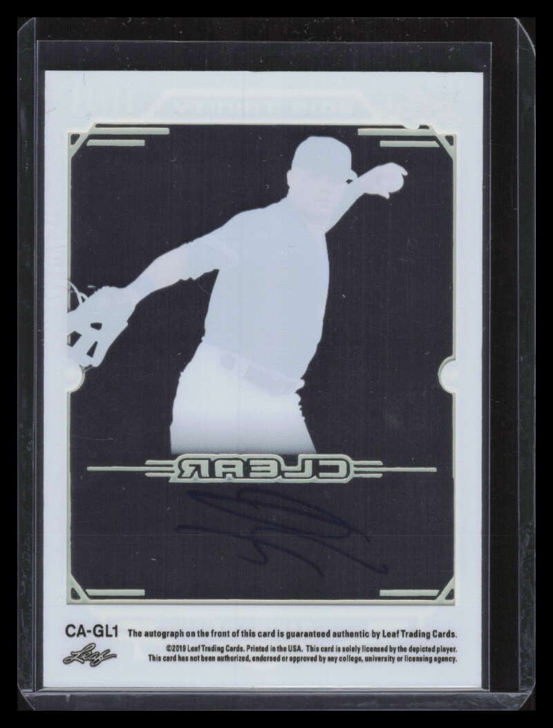 2019 Leaf Trinity Clear Autographs Red cagl1 Gavin Lux Rookie Auto 11/15