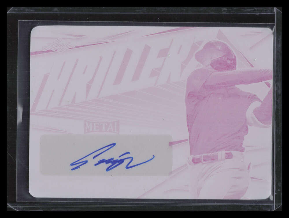2022 Leaf Metal Draft Thrillerz Printing Plate Seiya Suzuki Rookie Auto 1/1