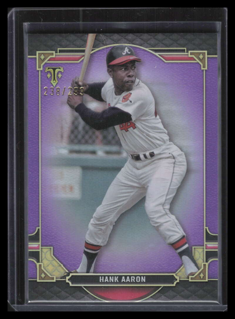 2022 Topps Triple Threads Amethyst 8 Hank Aaron 238/299