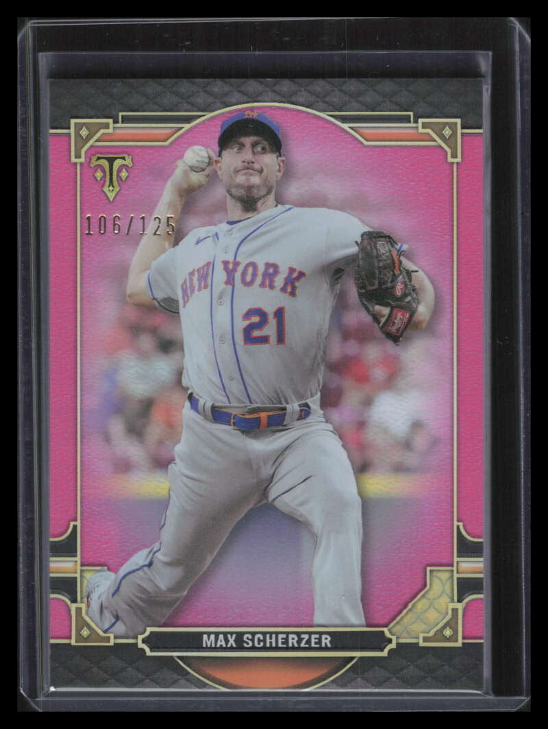 2022 Topps Triple Threads Tourmaline 91 Max Scherzer 106/125