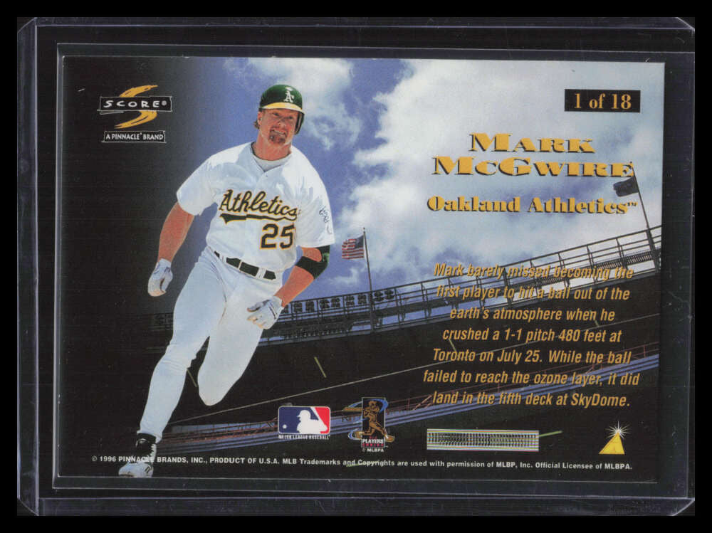 1997 Score Titanic Taters 1 Mark McGwire